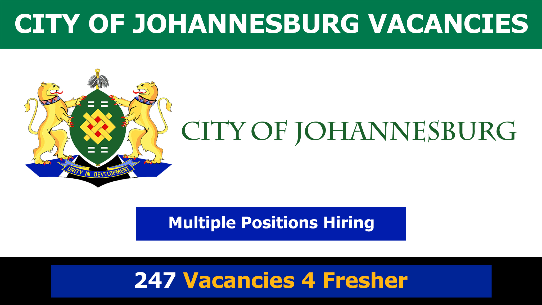 City of Johannesburg Vacancies