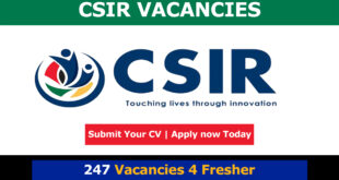 CSIR Vacancies