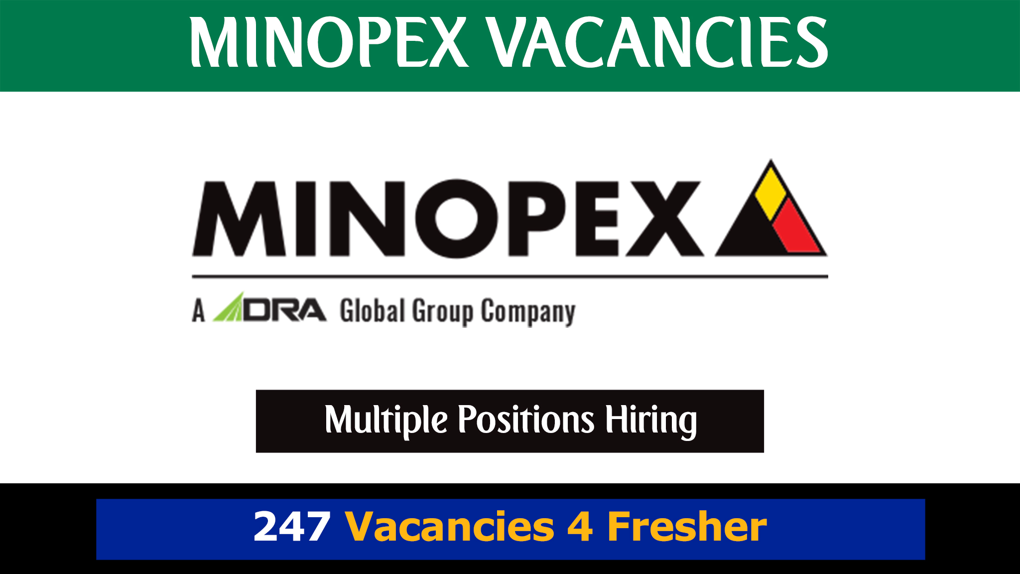 Minopex Vacancies