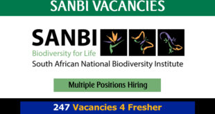 SANBI Vacancies