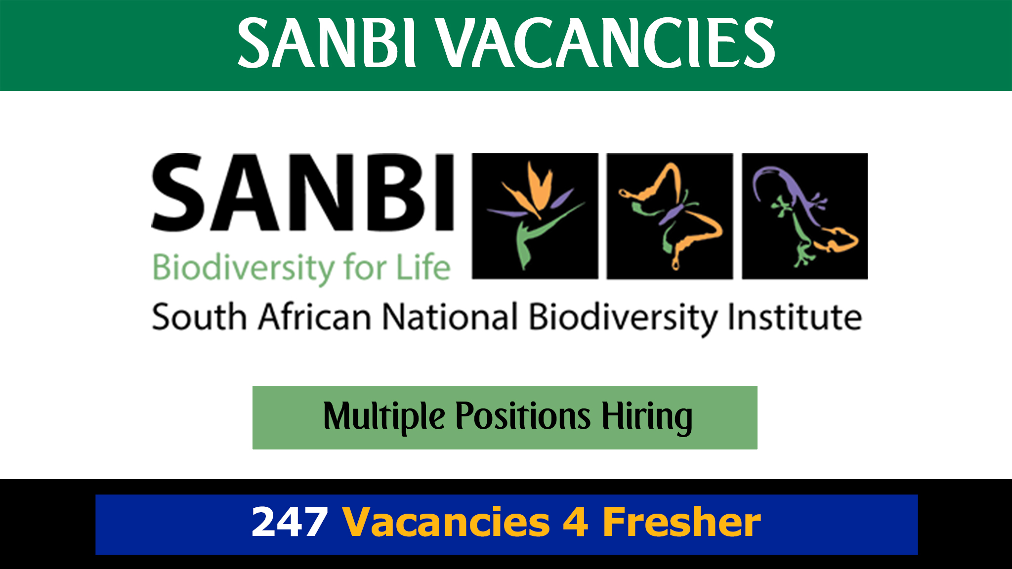 SANBI Vacancies