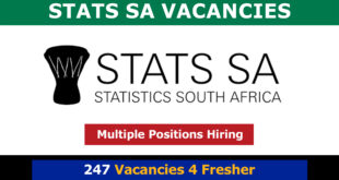 Stats SA Vacancies