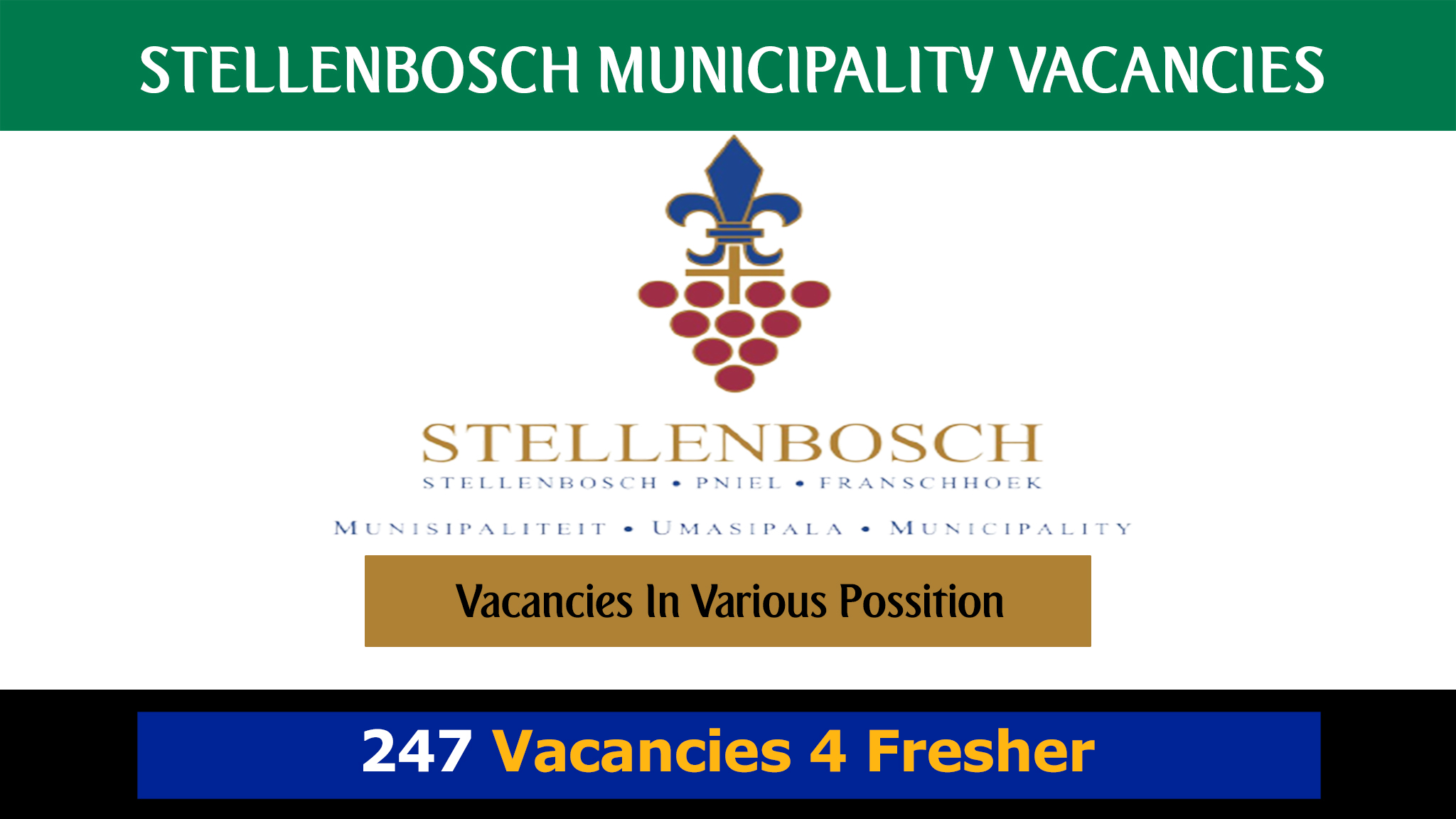 Stellenbosch Municipality Vacancies